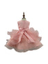 Baby Pearl Sequin Multi Layered Tulle Flower Girl Dress 3-24M